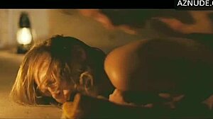 Softcore anal sex with Elizabeth Olsen in looped video
